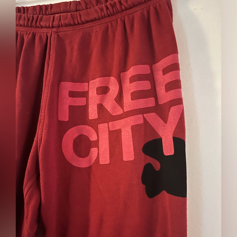 Free City Red Joggers - Picture 3 of 5